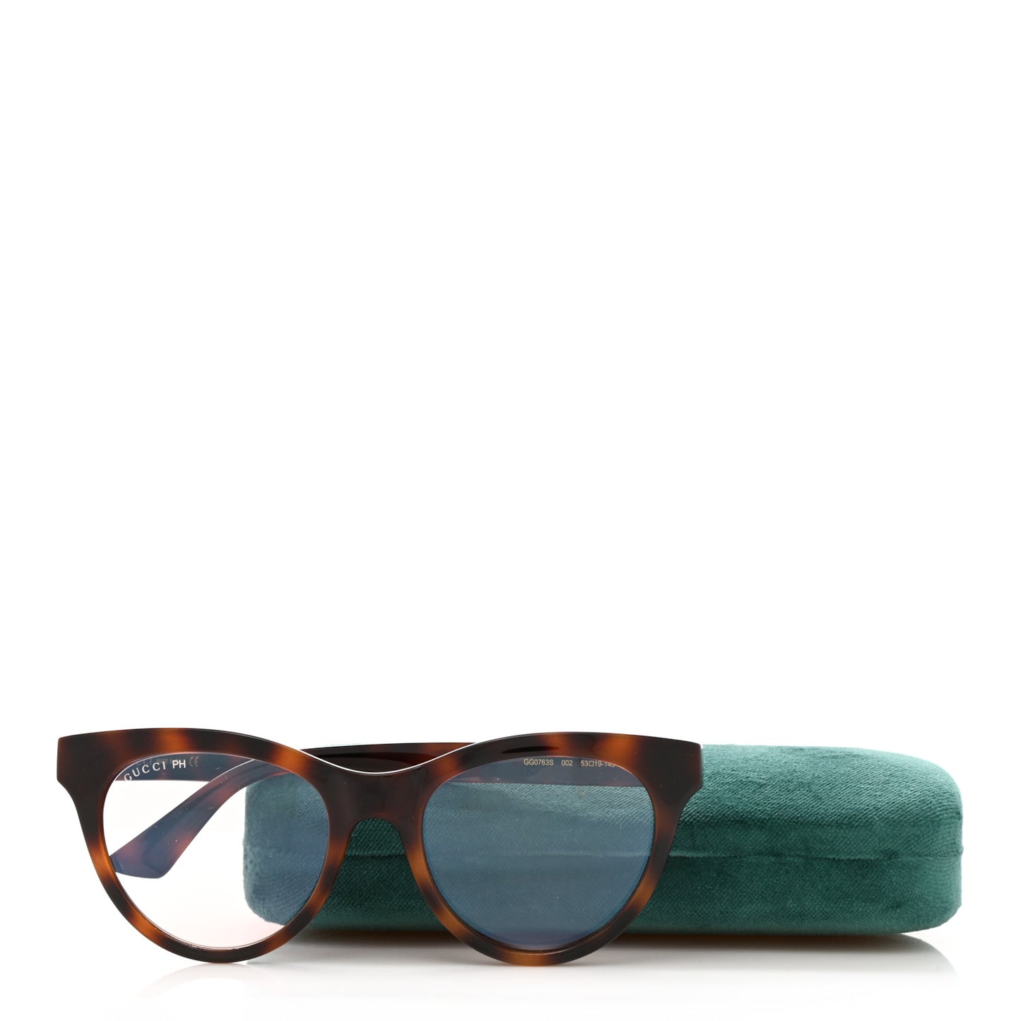 Round Sunglasses GG0763S Tortoise Pink