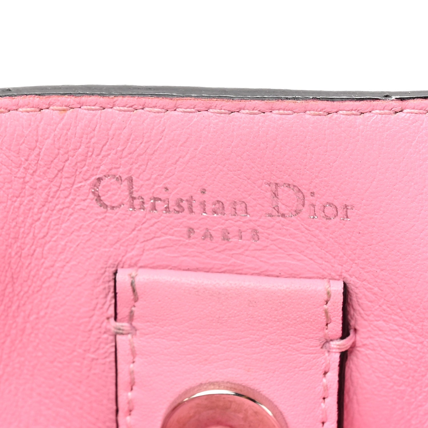 Christian Dior Bullcalf Small Diorissimo Tote Bleu Nosy Rose Tendre 6 of 12