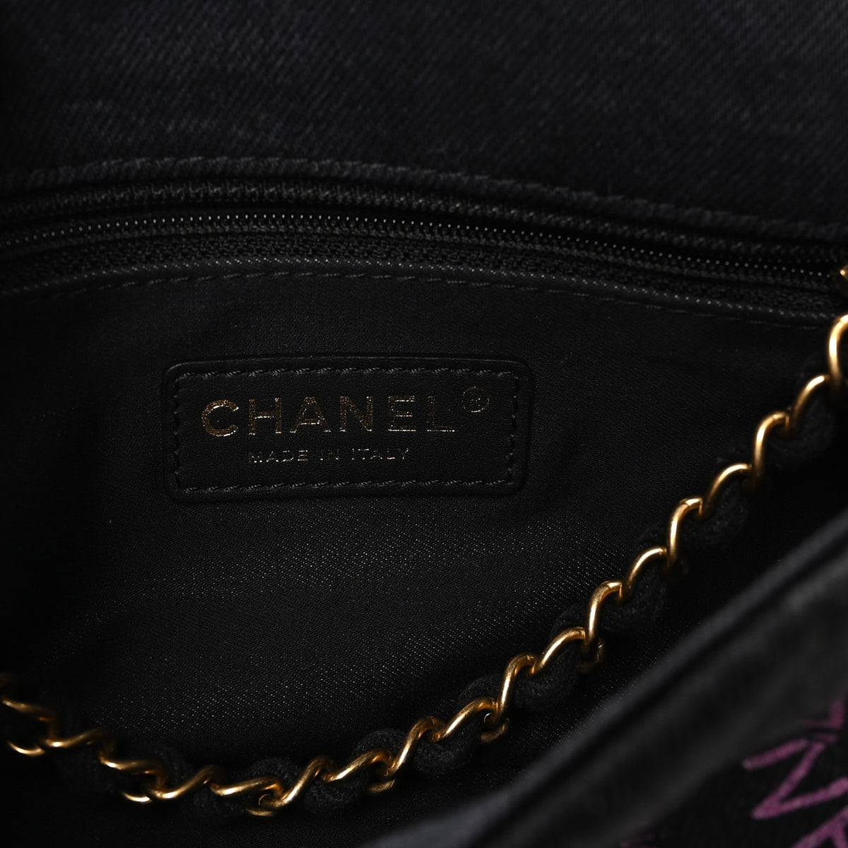Chanel Denim Quilted Denim Mood Mini Rectangular Flap Black Multicolor 6 of 10