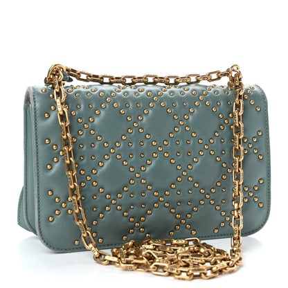 Christian Dior Lambskin Cannage Studded Small Dioraddict Flap Light Blue 2 of 4