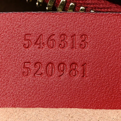 Gucci GG Supreme Monogram Blooms Mini Chain Shoulder Bag Beige Blue Navy Hibiscus Red 7 of 10