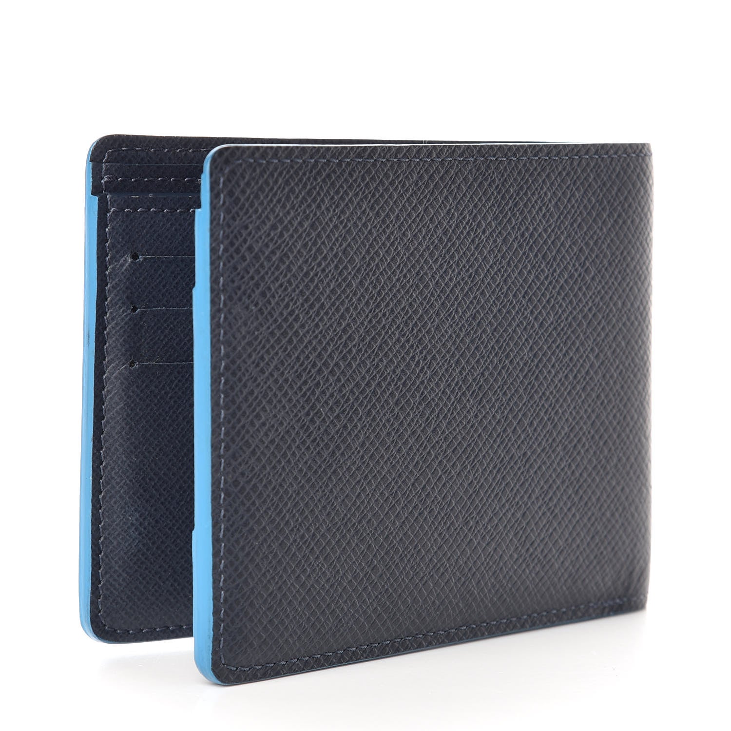 Louis Vuitton Taiga Articles De Voyage Multiple Wallet Blue Marine 2 of 8