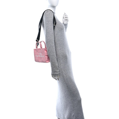 Marc Jacobs Cotton Canvas The Tote Crossbody Bag Ribbon Pink 2 of 9