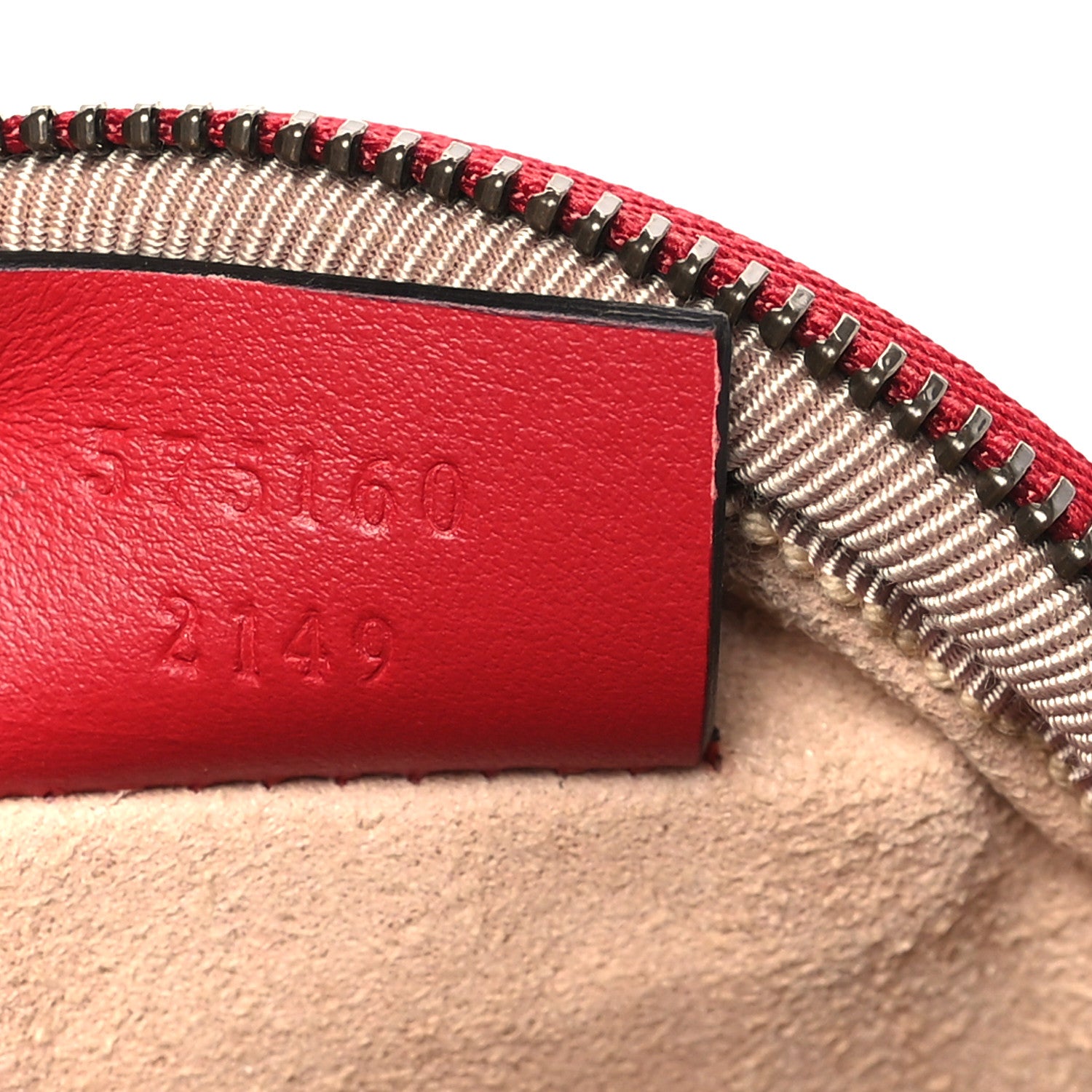 Gucci Calfskin Matelasse GG Marmont Round Coin Purse Hibiscus Red 7 of 8