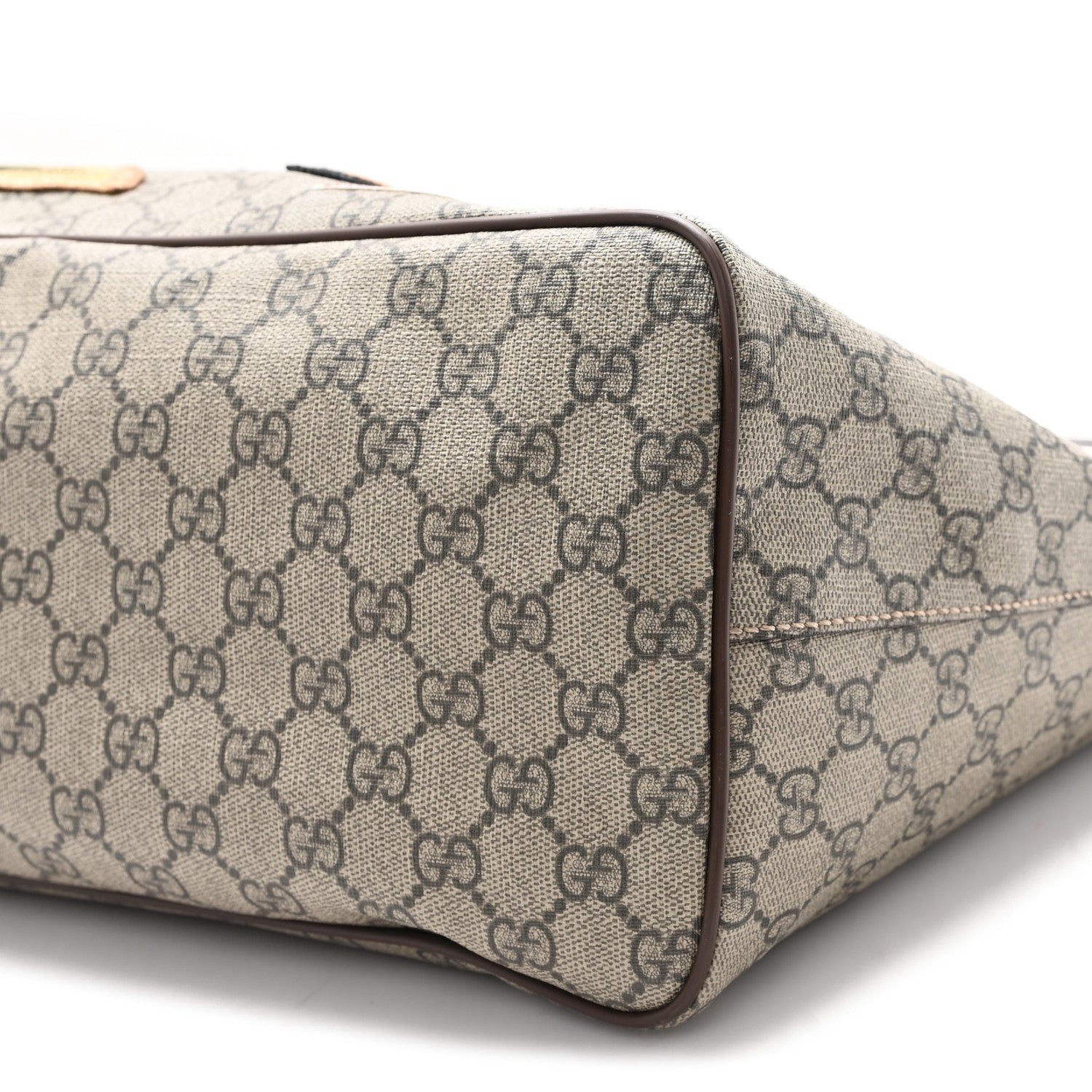 Gucci Soft GG Supreme Monogram Courrier Medium Crossbody Tote Beige New Acero 8 of 8