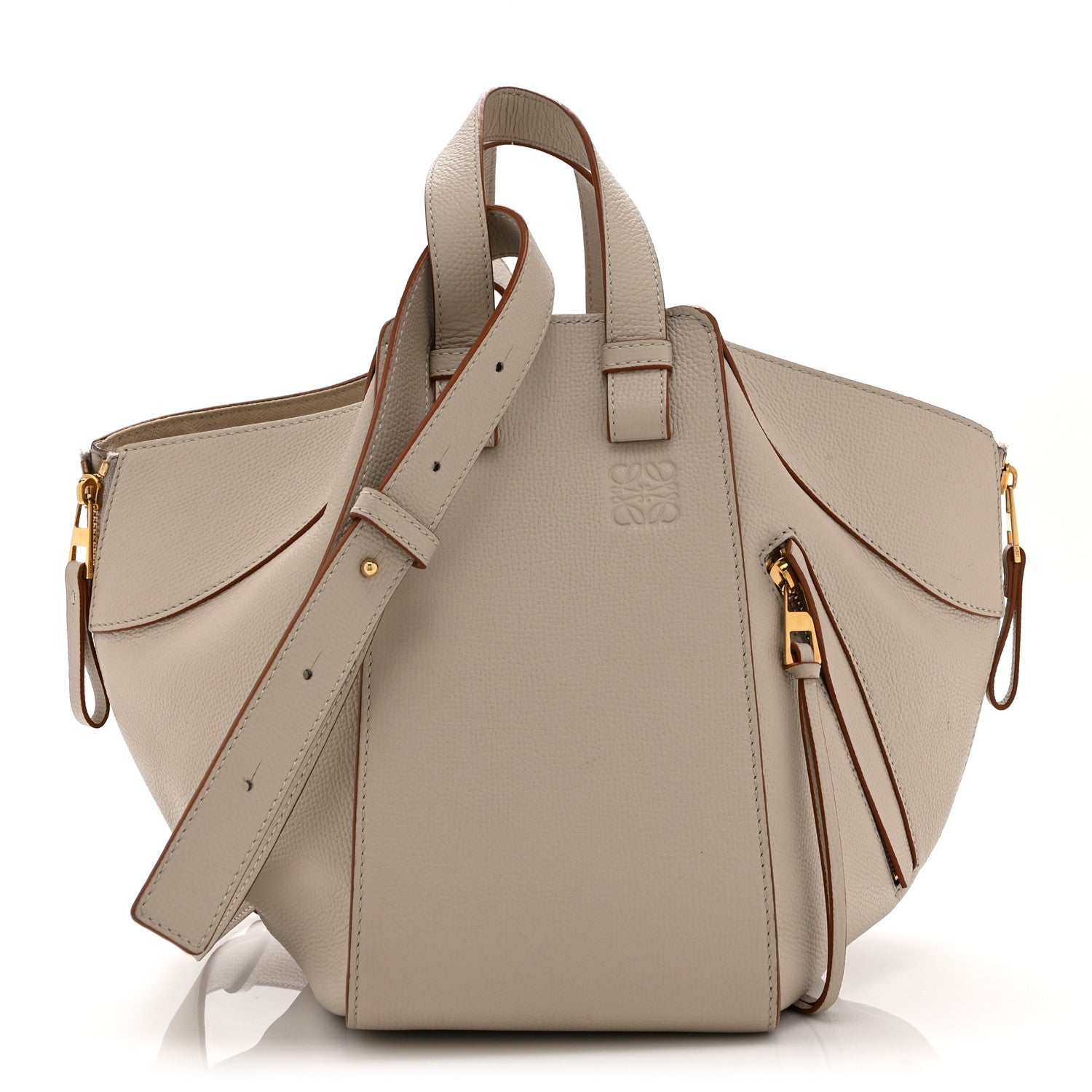 Loewe Grained Calfskin Small Hammock Shoulder Bag Light Ghost 1 of 10