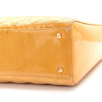 Christian Dior Patent Cannage Large Lady Dior Beige 10 of 22