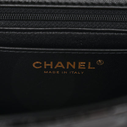 Chanel Patent Quilted Mini Top Handle Rectangular Flap Black 6 of 11