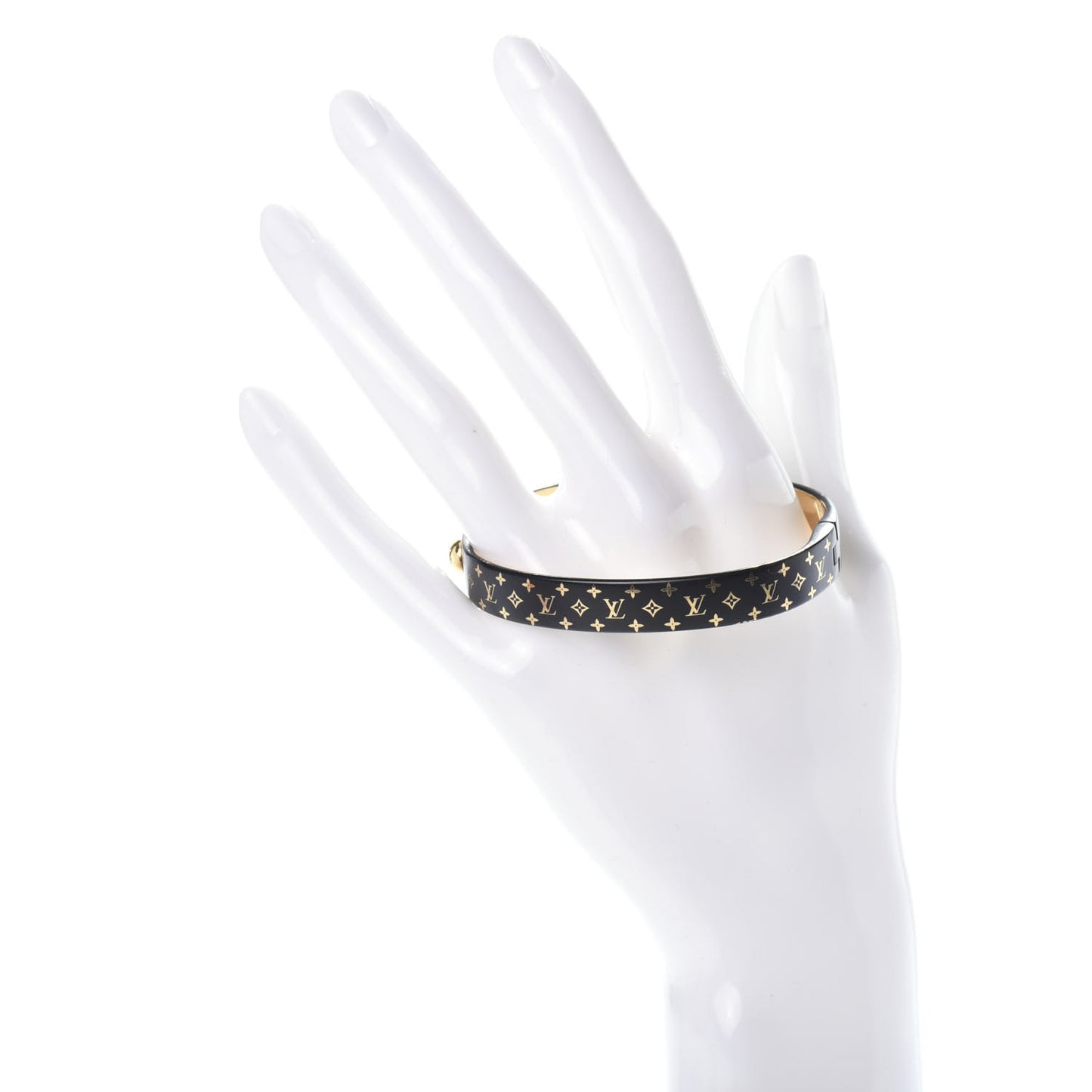 Monogram Nanogram Cuff M Black Gold