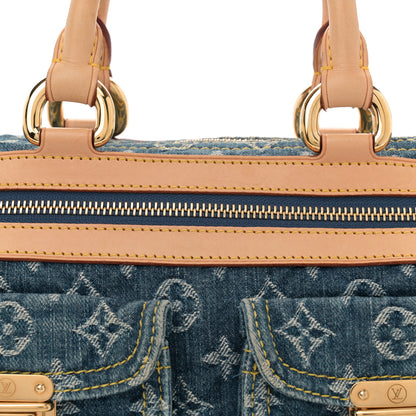 Louis Vuitton Monogram Denim Neo Speedy Blue 8 of 13