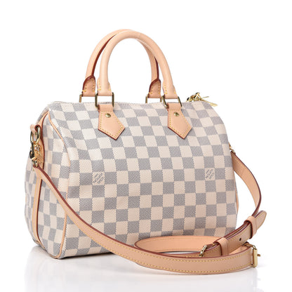 Louis Vuitton Damier Azur Speedy Bandouliere 25 3 of 10