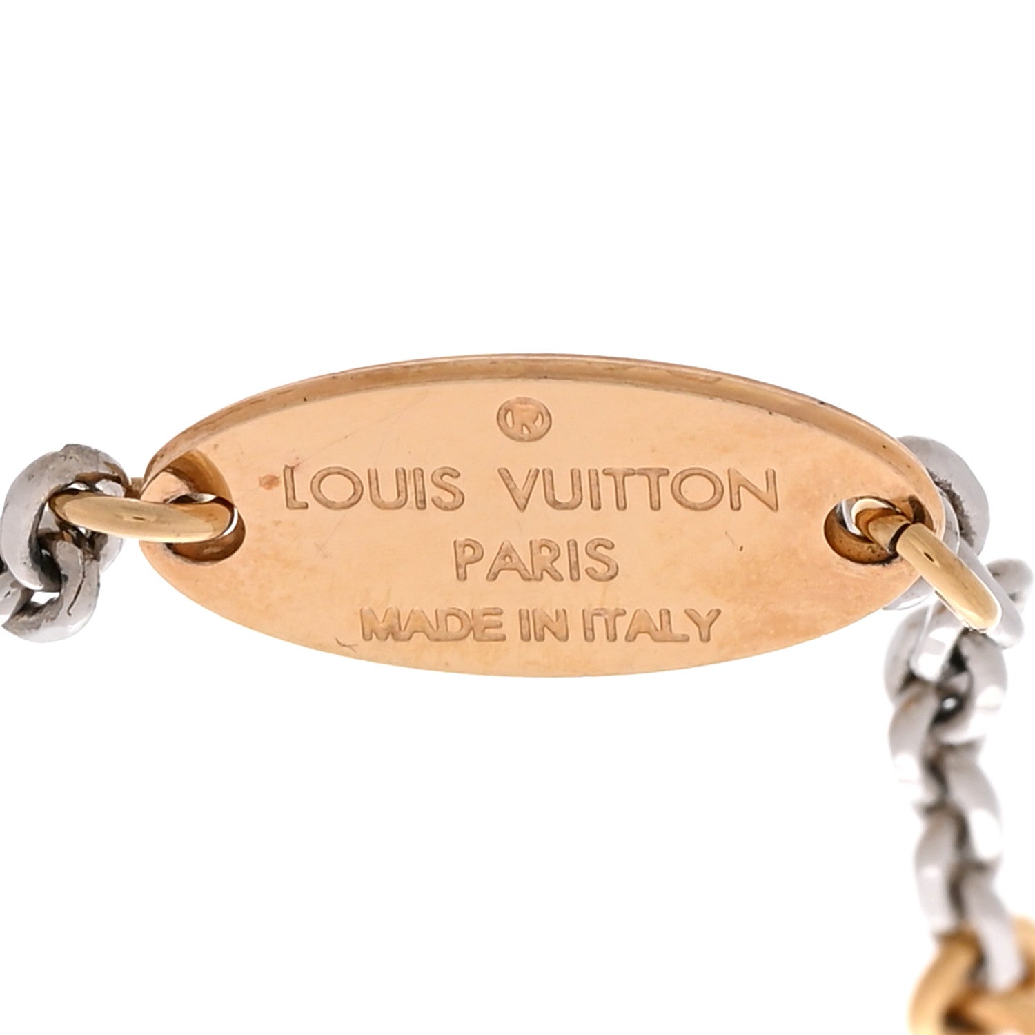 Louis Vuitton Logomania Bracelet Silver Gold 4 of 7