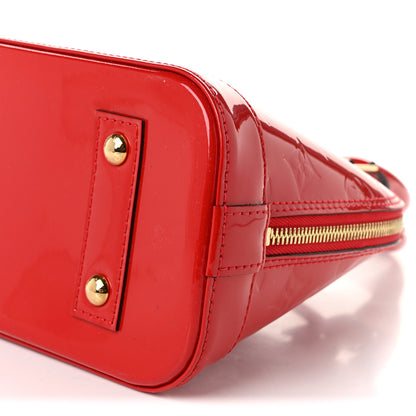 Louis Vuitton Vernis Alma BB Cherry 10 of 10