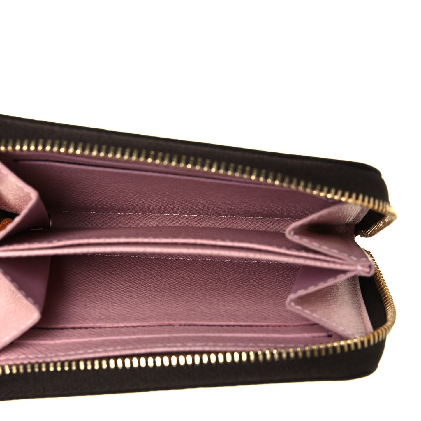 Damier Ebene Zippy Coin Purse Rose Ballerine