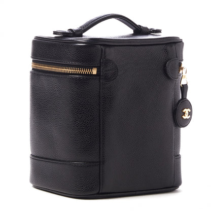 Chanel Caviar Vanity Cosmetic Case Black 2 of 8