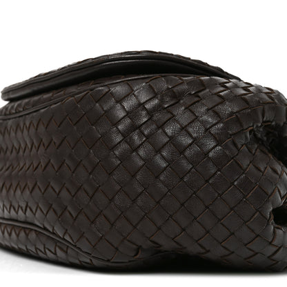 Bottega Veneta Nappa Intrecciato Messenger Bag Ebano 11 of 12