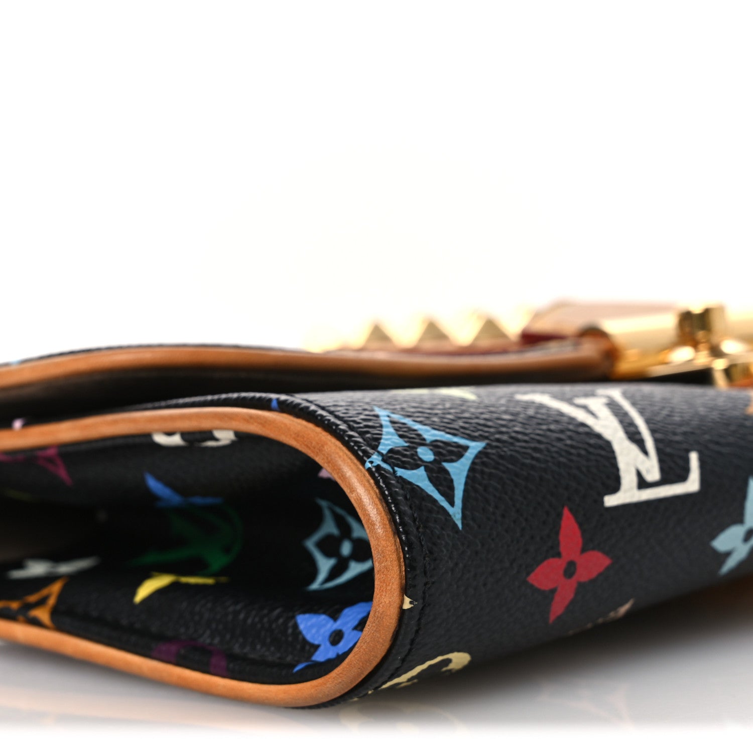Louis Vuitton Monogram Multicolor Courtney Clutch Black 8 of 12