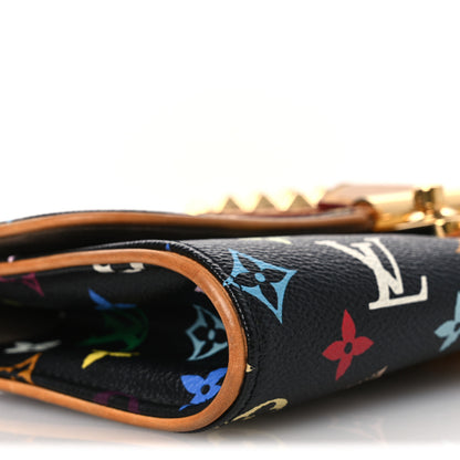 Louis Vuitton Monogram Multicolor Courtney Clutch Black 8 of 12