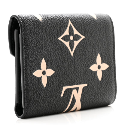 Louis Vuitton Empreinte Monogram Giant Victorine Wallet Black Beige 3 of 7