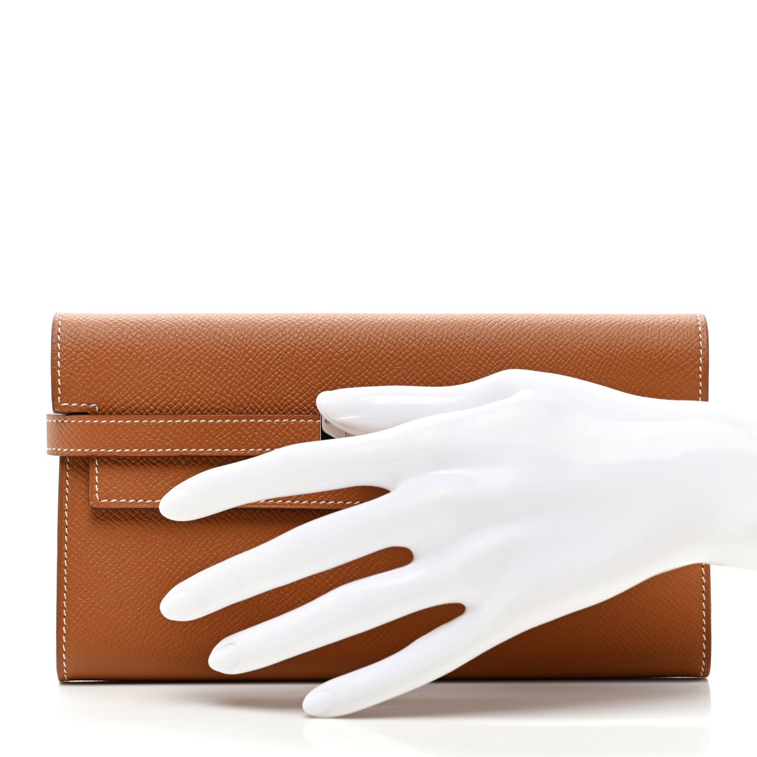 Hermes Epsom Kelly Longue Wallet Gold 2 of 10