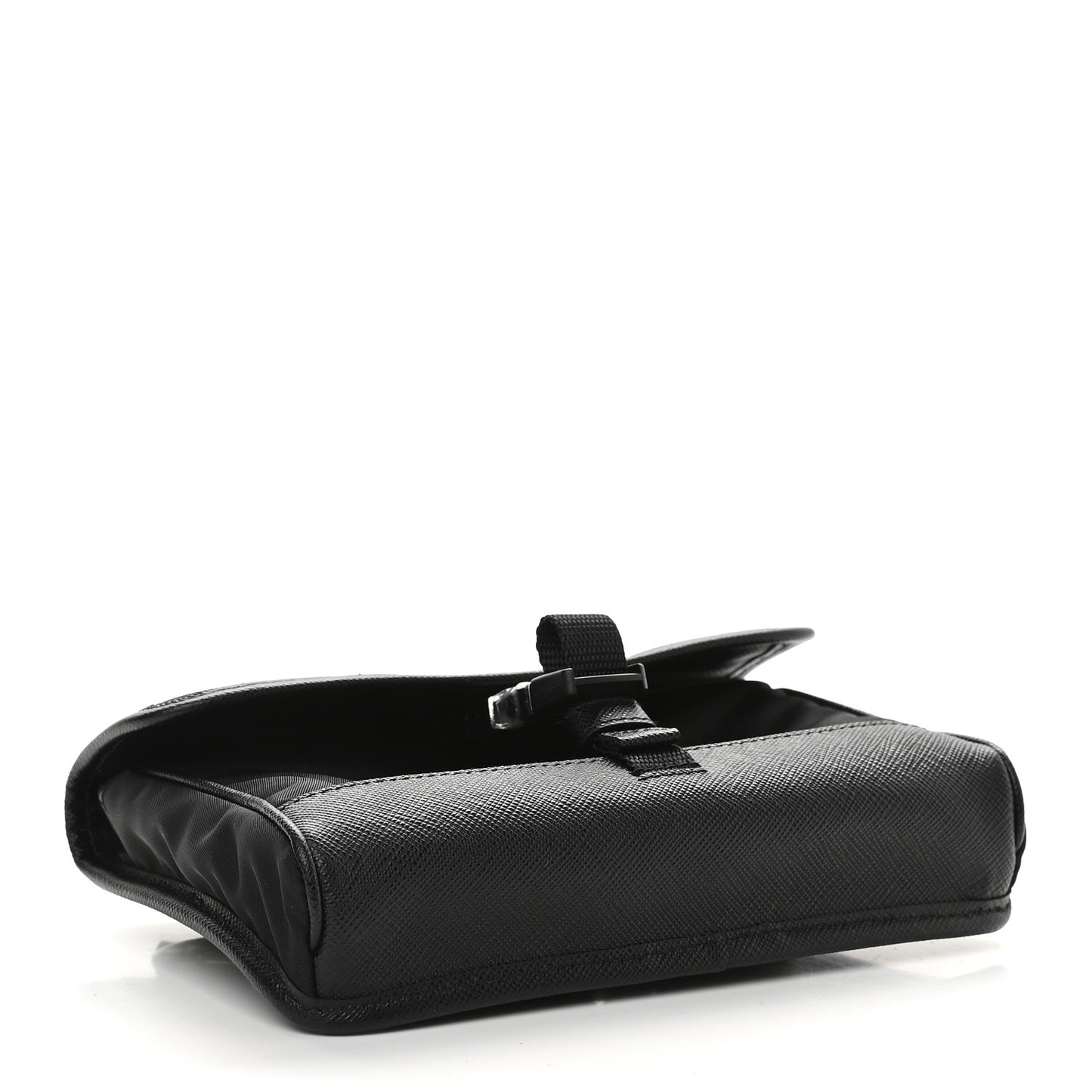 Re-Nylon Saffiano Smartphone Case Crossbody Black
