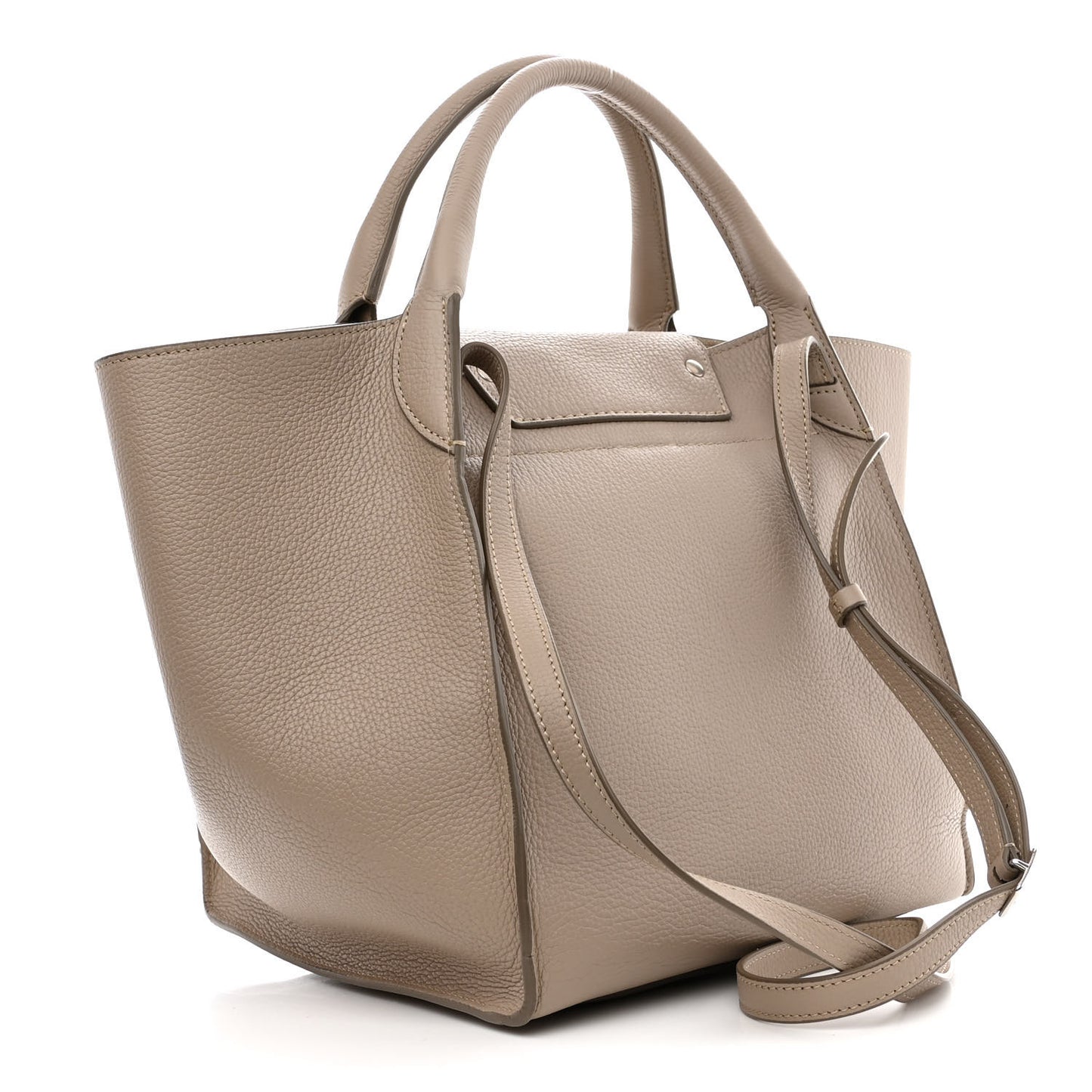 Supple Grained Calfskin Small Big Bag Light Taupe