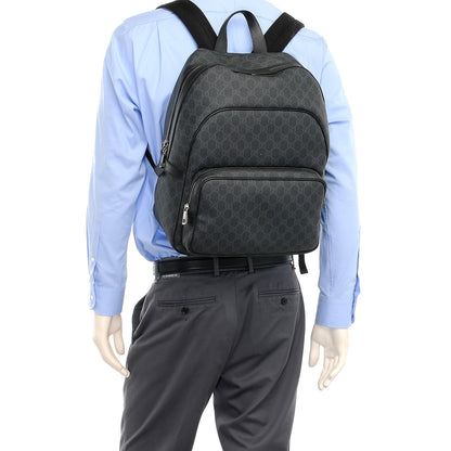 Gucci GG Supreme Monogram Medium Day Backpack Grey Black 2 of 10