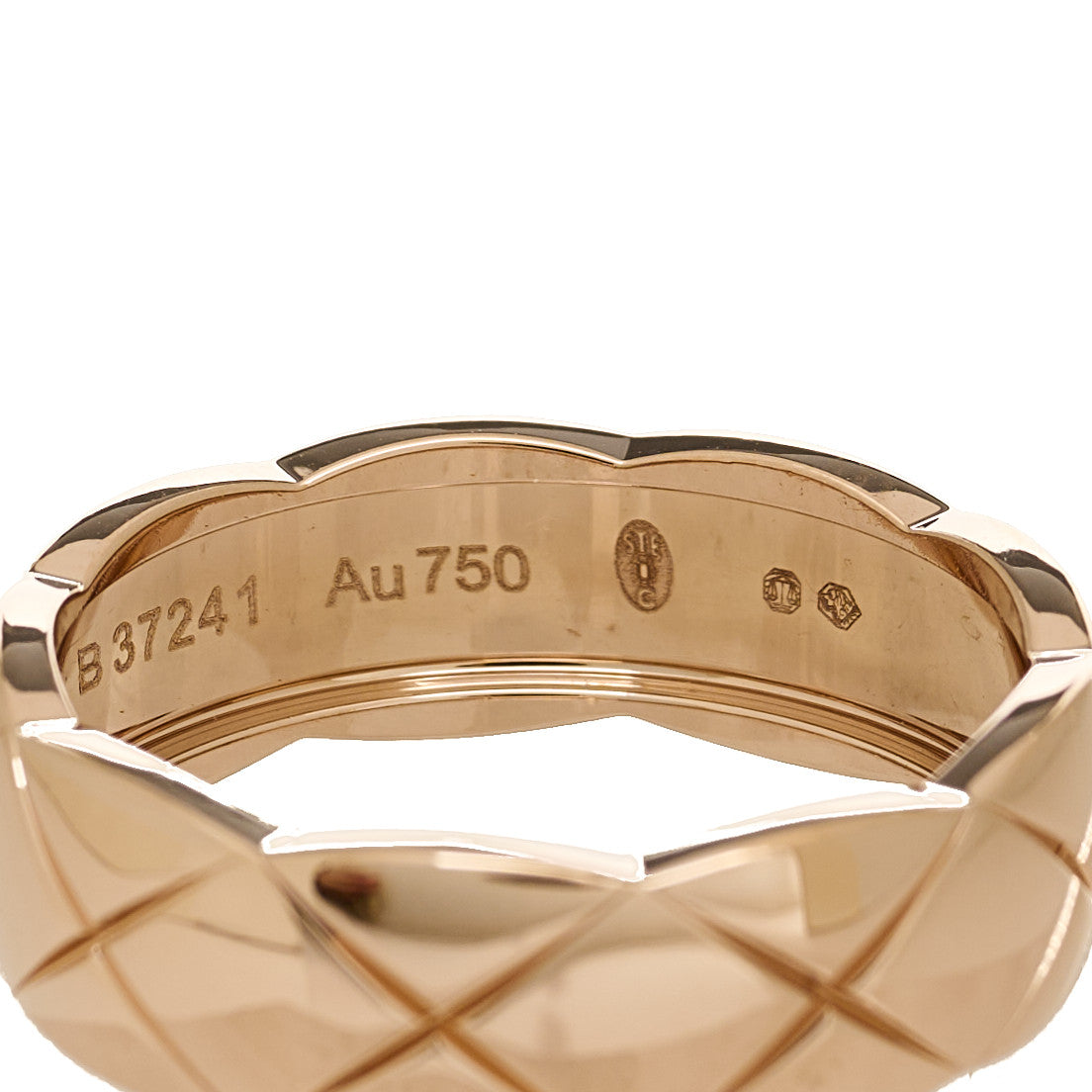 Chanel 18K Beige Gold Small Coco Crush Ring 59 8.75 4 of 5