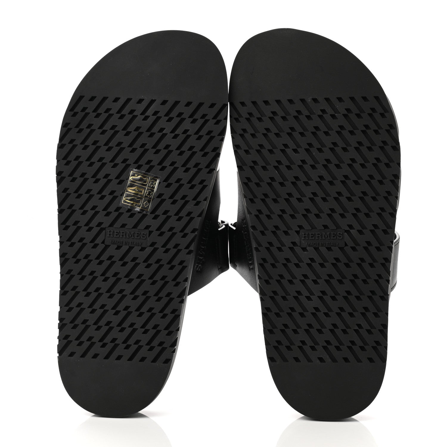 Hermes Calfskin Womens Chypre Sandals 36 Black 5 of 9