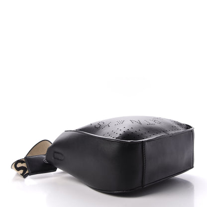 Stella McCartney Eco Alter Nappa Perforated Logo Mini Crossbody Black 4 of 8