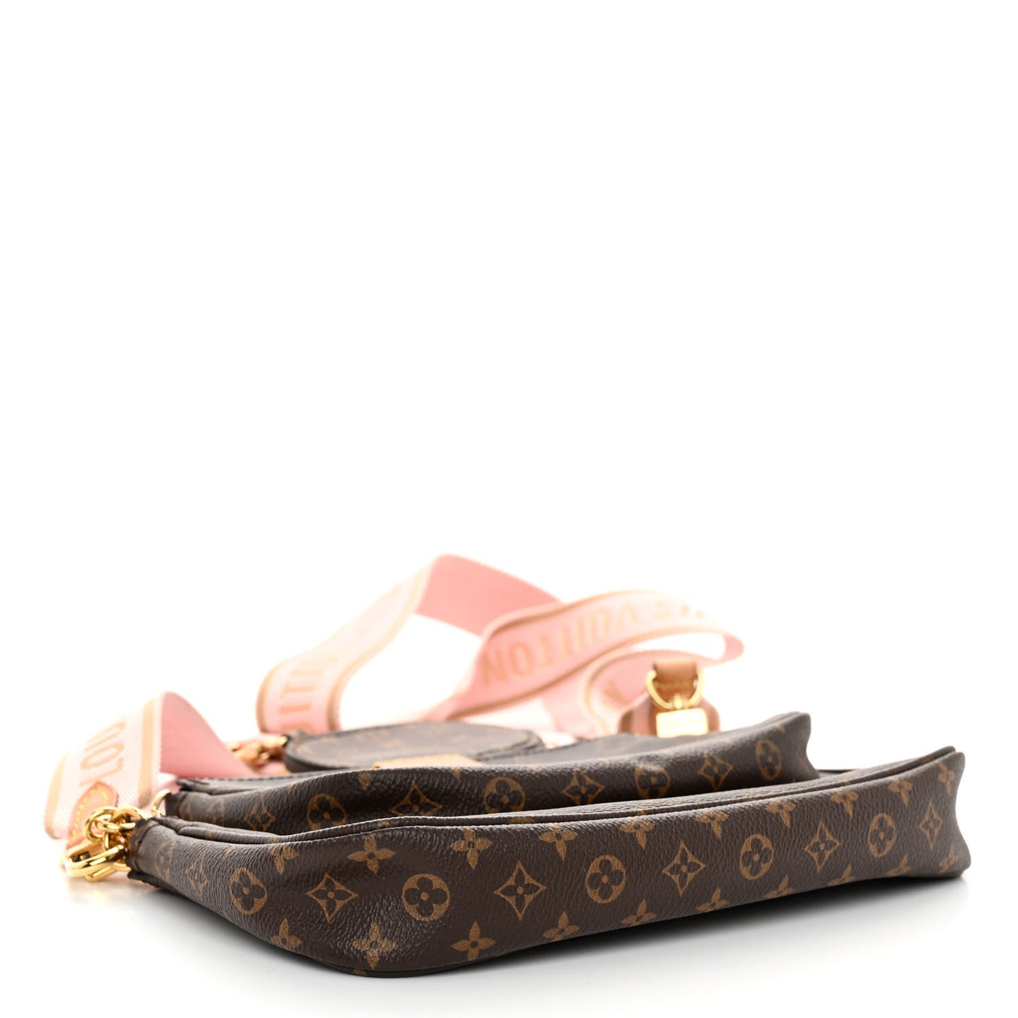 LOUIS VUITTON Monogram Multi Pochette Accessories Rose Clair