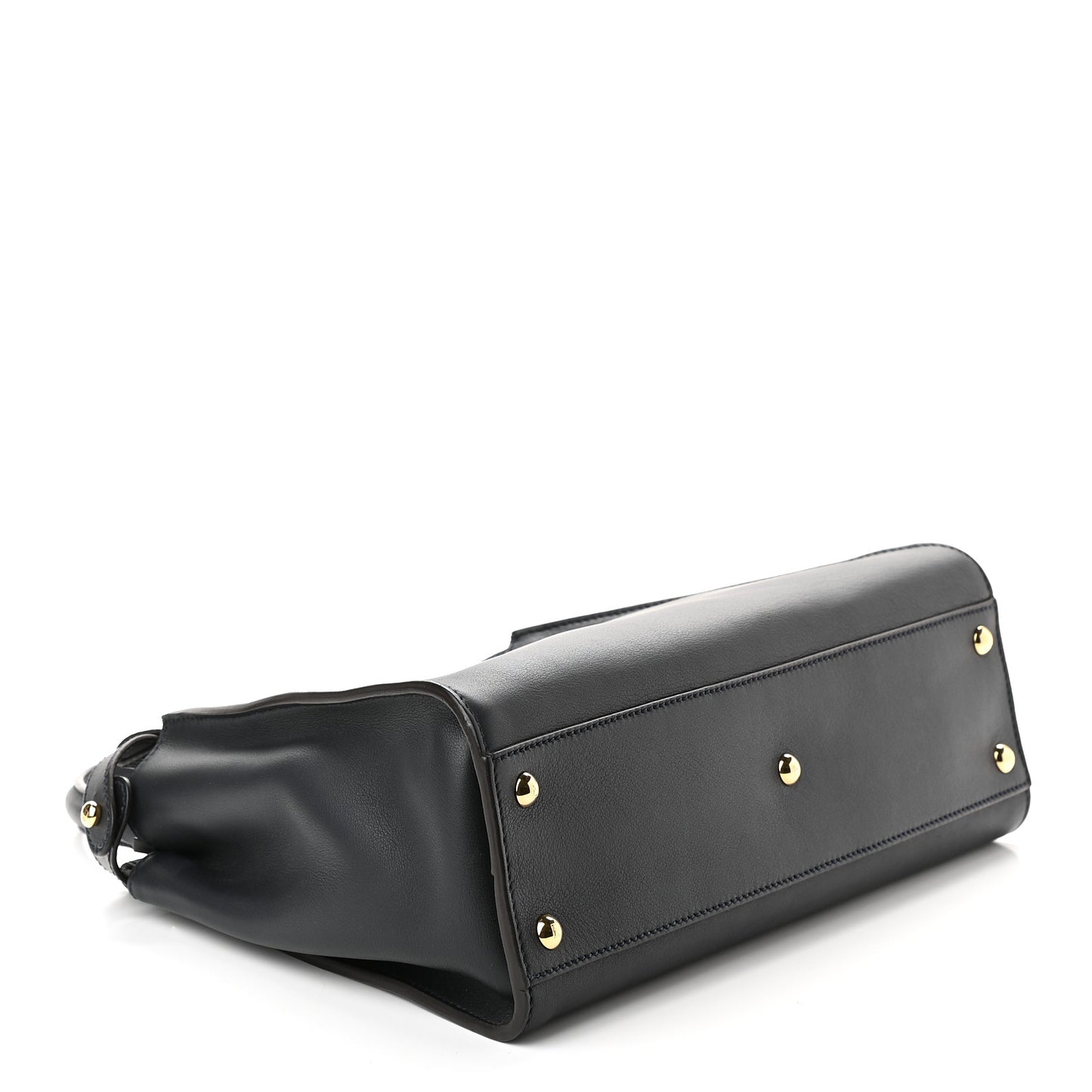Calfskin Velvet Fun Fair Medium Peekaboo Iconic Satchel Night Blue Multicolor