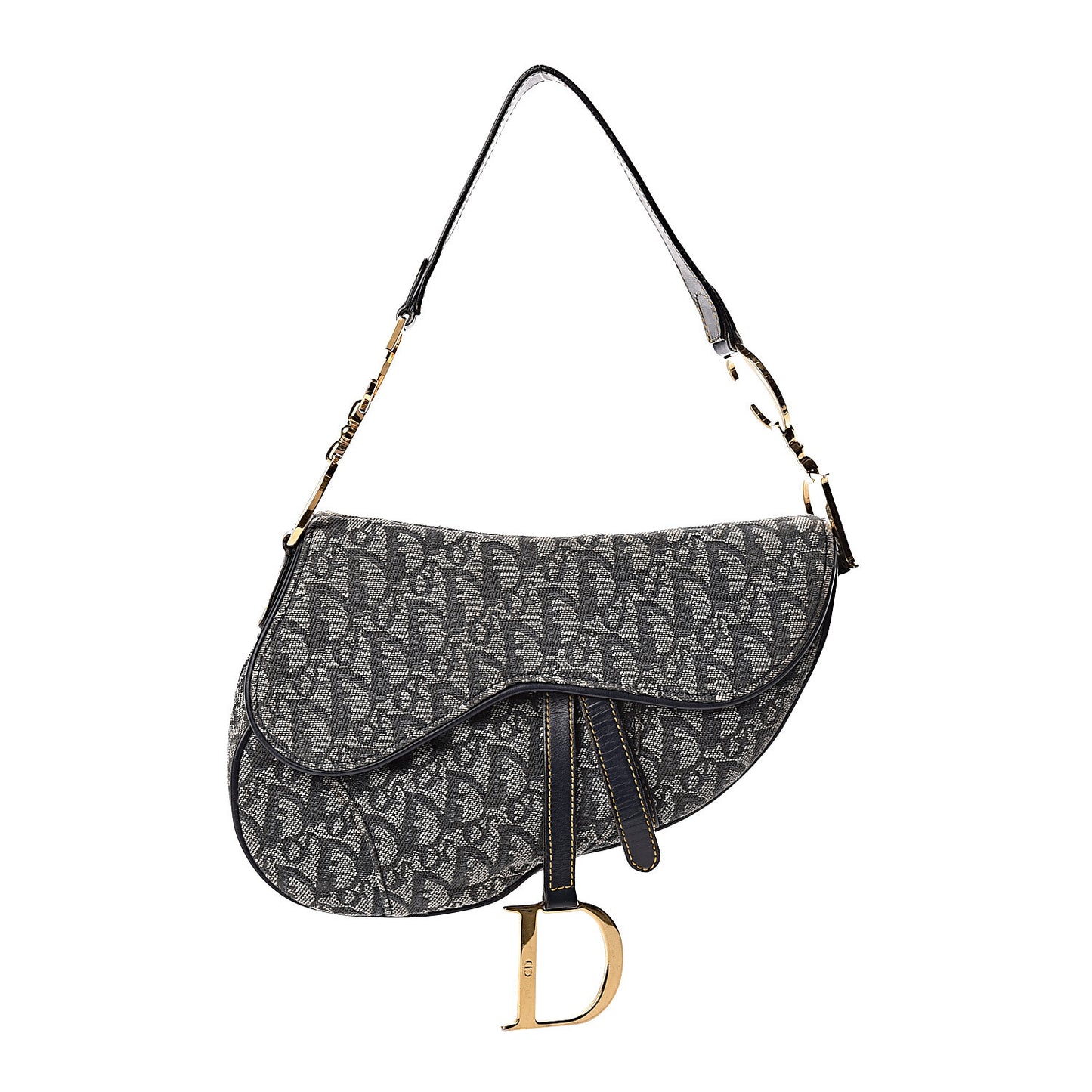 Monogram Saddle Bag Blue