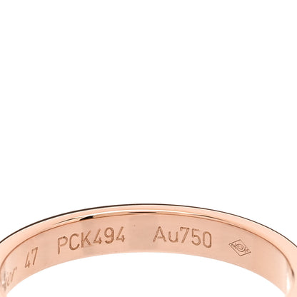 Cartier 18K Pink Gold Diamond 2.6mm LOVE Paved Band Ring 47 4 5 of 6