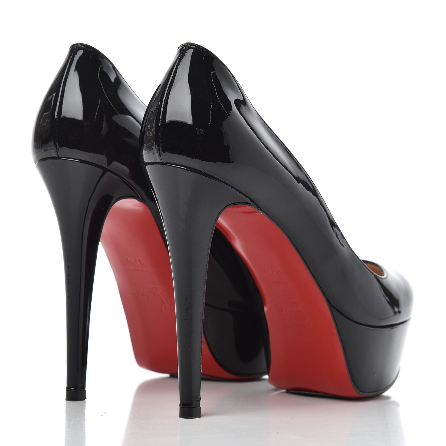 Christian Louboutin Patent Dirditta 130 Platform Pumps 37.5 Black 4 of 17