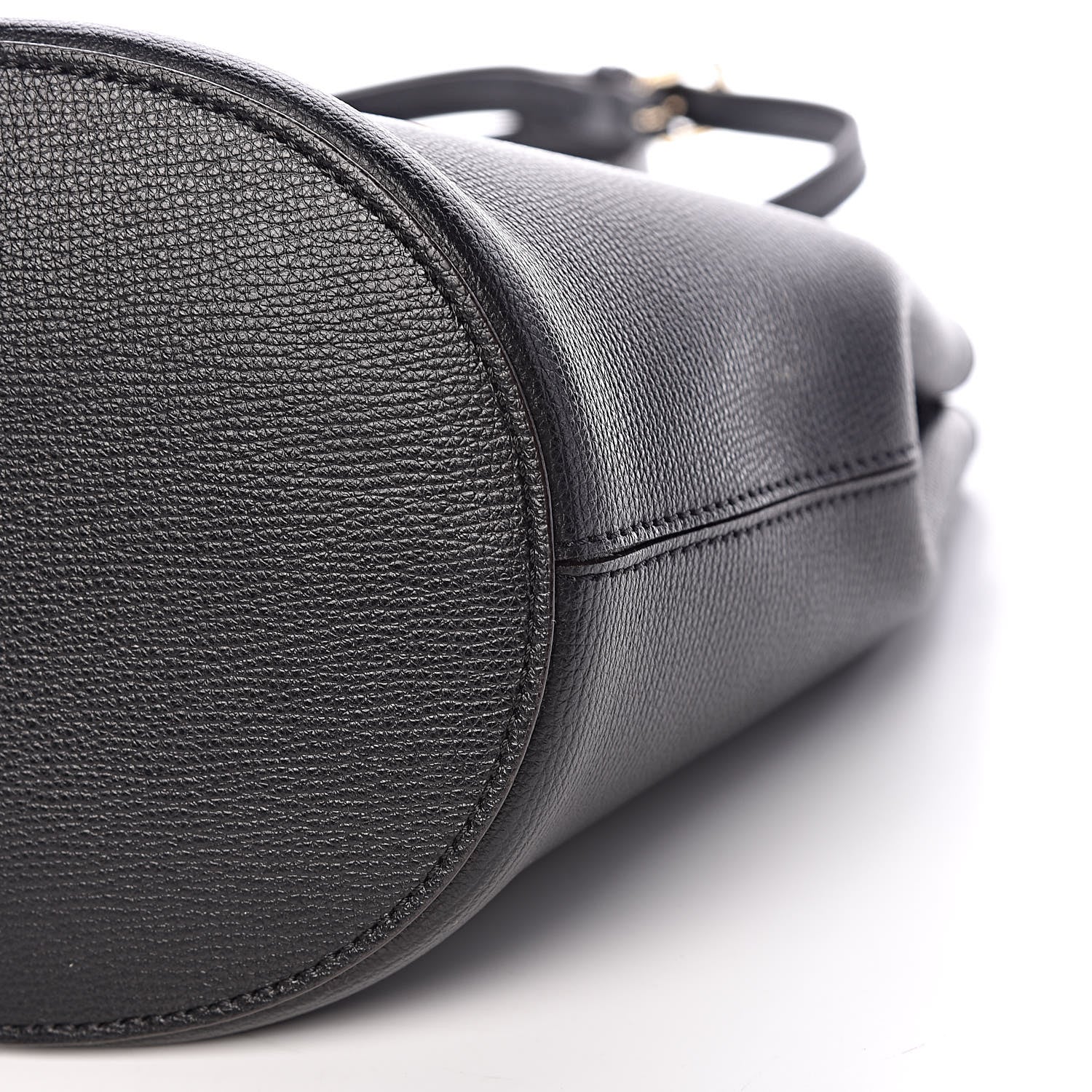 Burberry London Grainy Calfskin Small Lorne Bucket Crossbody Black 9 of 10