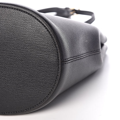 Burberry London Grainy Calfskin Small Lorne Bucket Crossbody Black 9 of 10