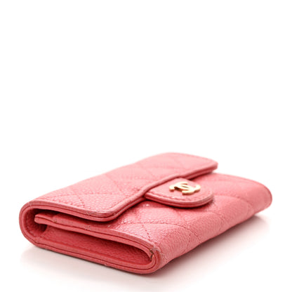 Chanel Caviar Quilted Flap Card Holder Pink 4 of 14
