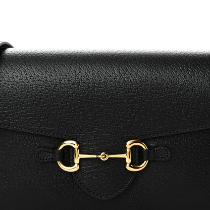 Gucci Calfskin Horsebit 1955 Shoulder Bag Black 8 of 10