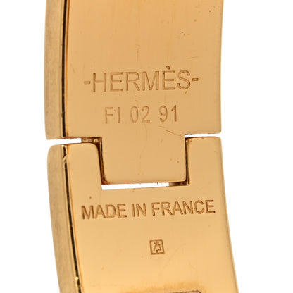 Hermes Enamel Narrow Clic Clac H Bracelet PM Rouge Bandana 4 of 5