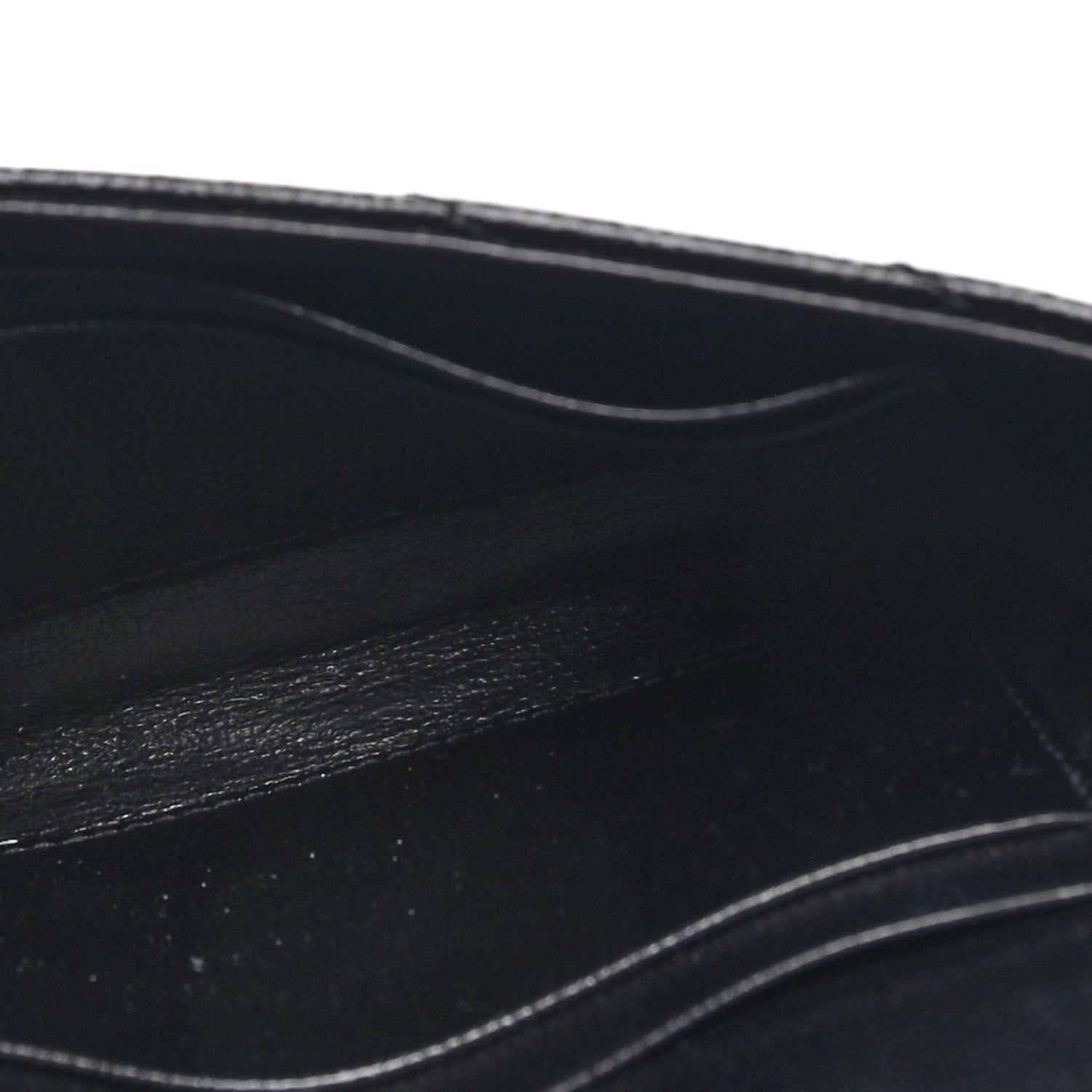 Saint Laurent Grain De Poudre Matelasse Chevron Small Monochrome Monogram Envelope Wallet Black 5 of 7