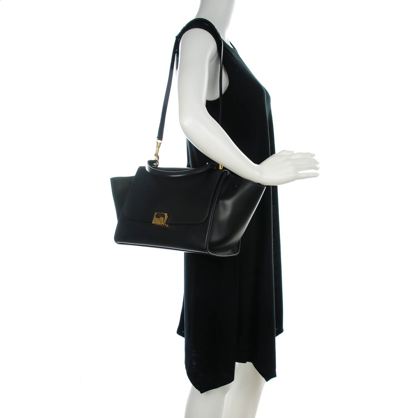 Liege Calfskin Small Trapeze Black