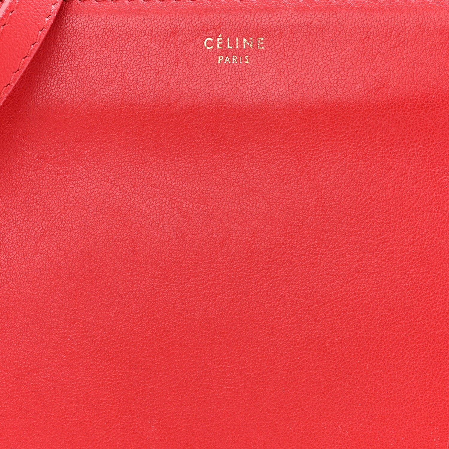 Celine Lambskin Small Trio Crossbody Bag Red 10 of 13