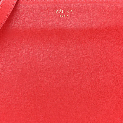 Celine Lambskin Small Trio Crossbody Bag Red 10 of 13