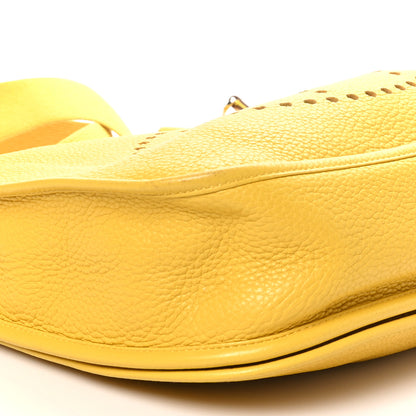 Hermes Taurillon Clemence Evelyne III PM Soleil 9 of 10
