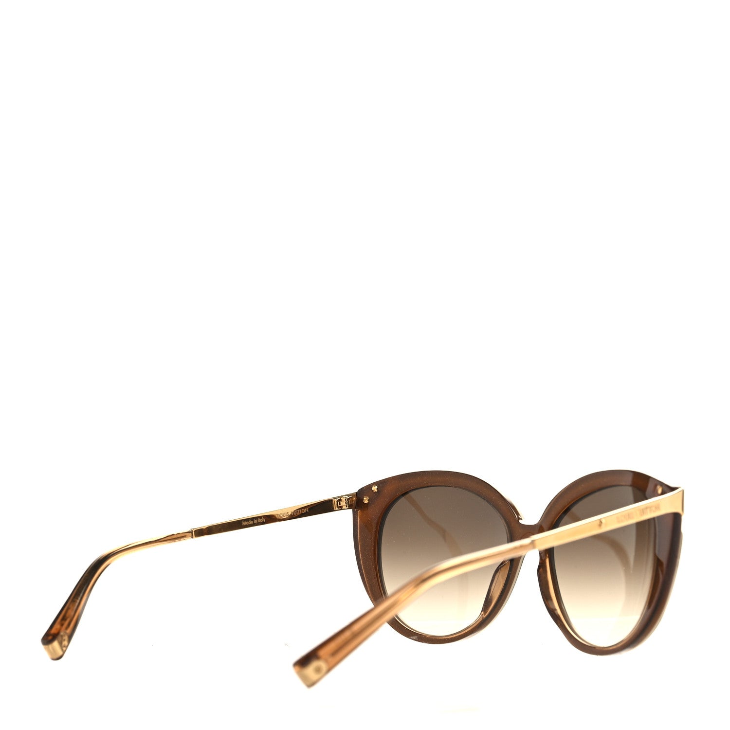 Louis Vuitton Acetate Metal Amber Sunglasses Z0620W Brown 2 of 7