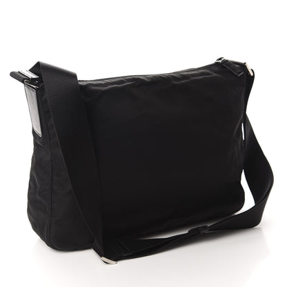Prada Nylon Vela Flat Messenger Bag Black 3 of 11