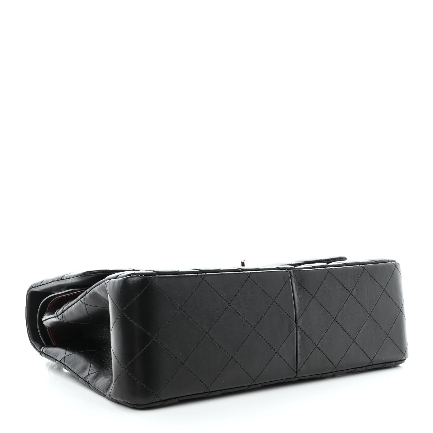 Chanel Lambskin Quilted Jumbo Double Flap Black 4 of 13