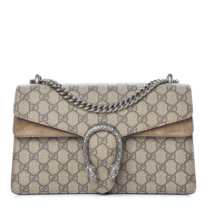 Gucci GG Supreme Monogram Small Dionysus Shoulder Bag Taupe 1 of 7