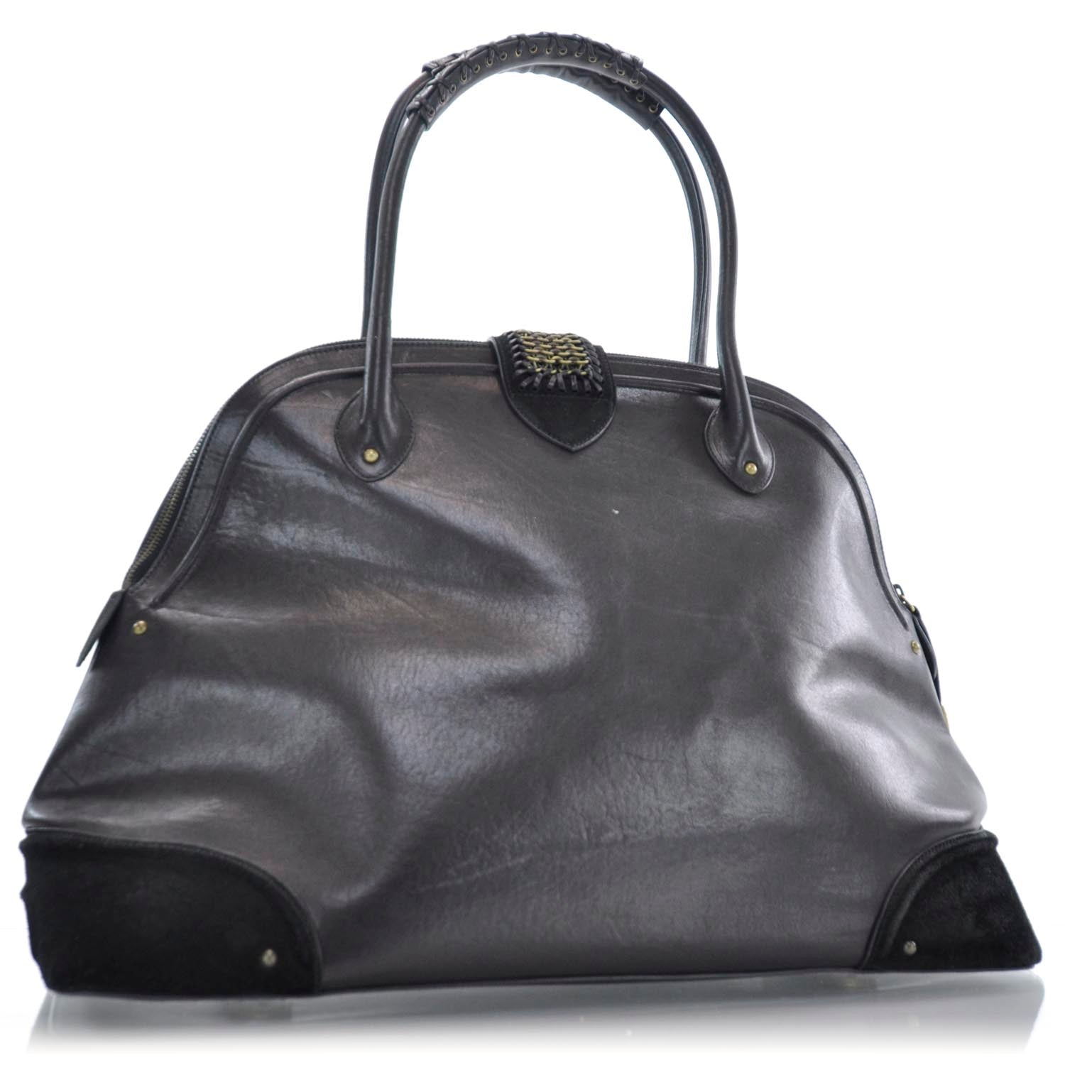 Christian Dior Leather Jeanne Bag Black 3 of 9